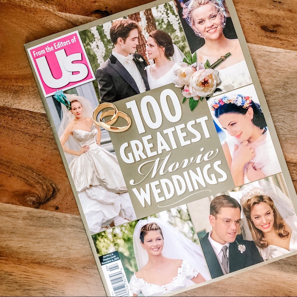Us Weekly 100 Greatest Movie Weddings Collectable Coffee Table Book